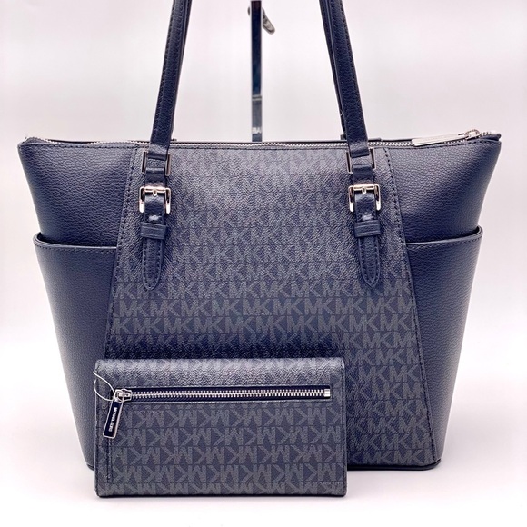 Michael Kors Charlotte Tote and Wallet Set - Picture 6 of 13